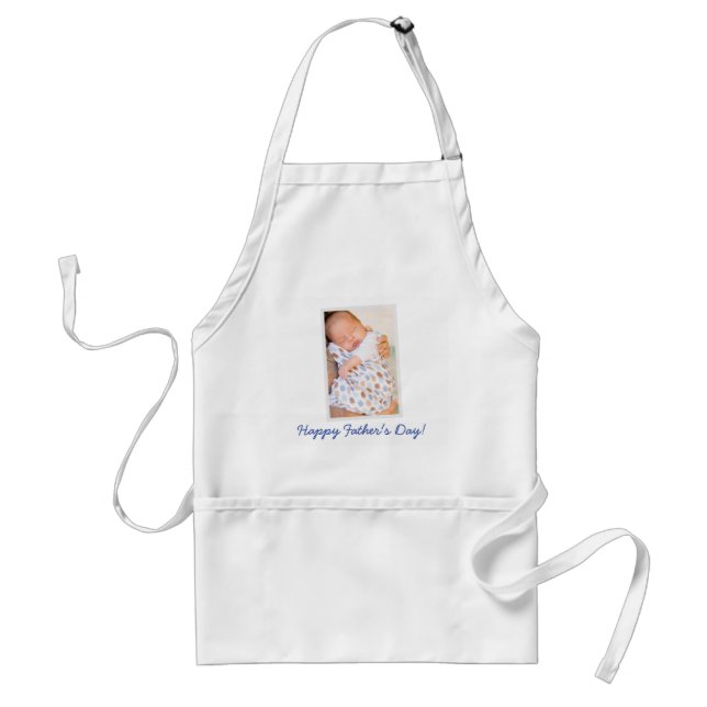 Personalized Happy Fathers Day Aprons PHOTO (Front)