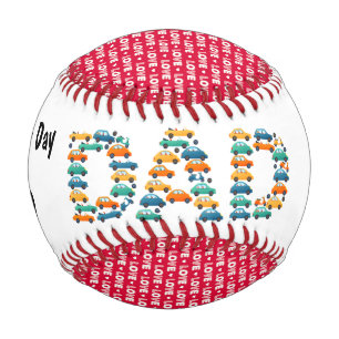Personalized Happy Fathers Day Baseball