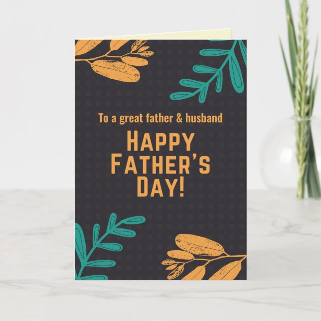 Personalized Happy Father's Day Card (Front)