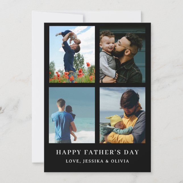 Personalized Happy Father's Day Card with Photo  (Front)
