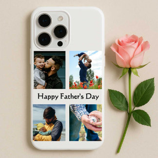 Personalized Happy Father's Day Card with Photo iPhone 15 Pro Max Case