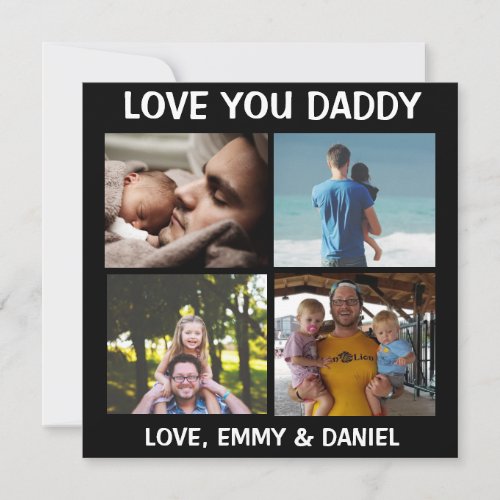 Personalized Happy Fathers Day Love You Photo  