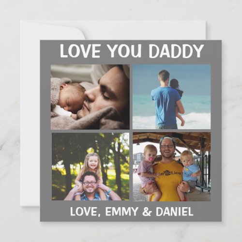 Personalized Happy Fathers Day Love You Photo  