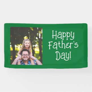 Personalized Happy Father's Day Photo Banner