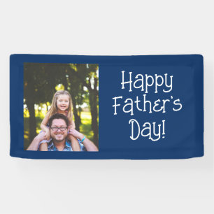 Personalized Happy Father's Day Photo Banner