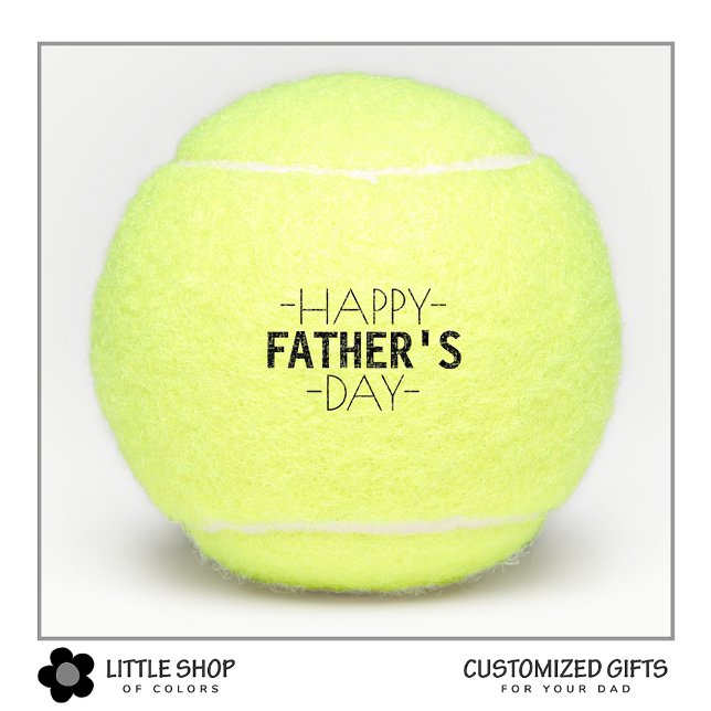 Personalized Happy Fathers Day Tennis Balls (Creator Uploaded)