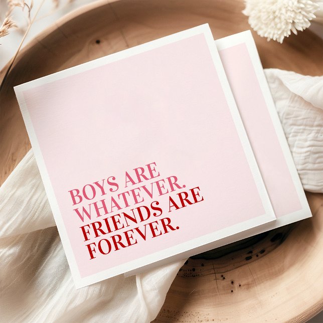 Personalized Happy Galentine's Day Party Napkins (Creator Uploaded)