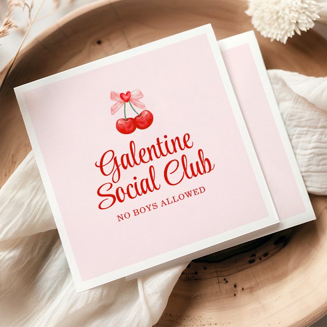 Personalized Happy Galentine's Day Party Napkins (Creator Uploaded)