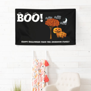 Personalized Happy Halloween From Your Family Banner