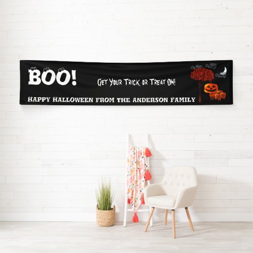 Personalized Happy Halloween From Your Family Banner