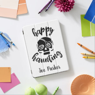 Personalized Happy Haunting Skull iPad Pro Cover