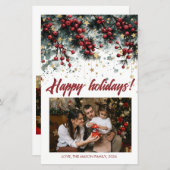 Personalized Happy Holidays Card Design (Front/Back)