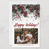 Personalized Happy Holidays Card Design (Front)