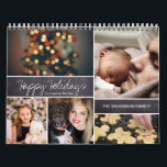 Personalized Happy Holidays, New Year, Photo Calendar<br><div class="desc">I love it when I see calendars with personal photos. We've given them out for our own families in past years and they've always loved it. I'm pleased to offer you this design for your own memories to share. The template is easy to use and you can customize the greeting...</div>