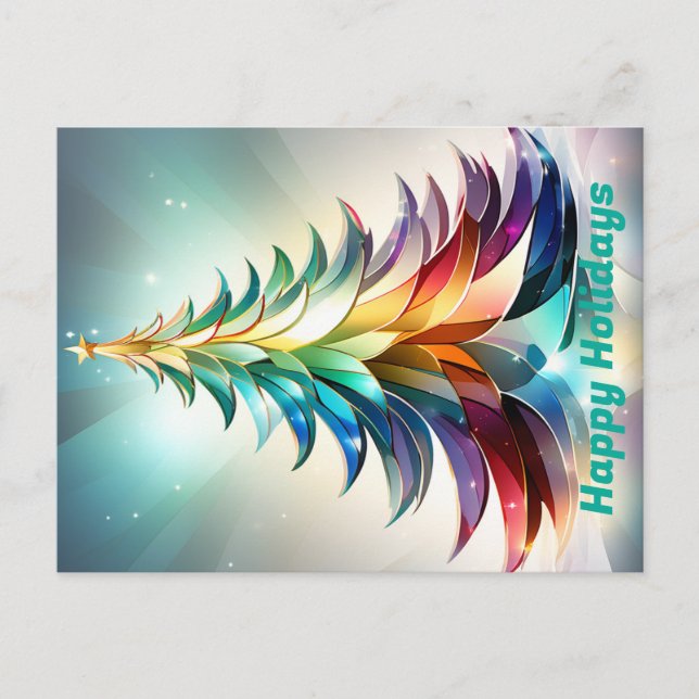 Personalized Happy Holidays Postcard. Christmas  Postcard (Front)