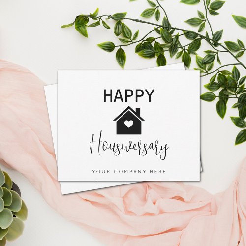 Personalized Happy Housiversary Real Estate  Card