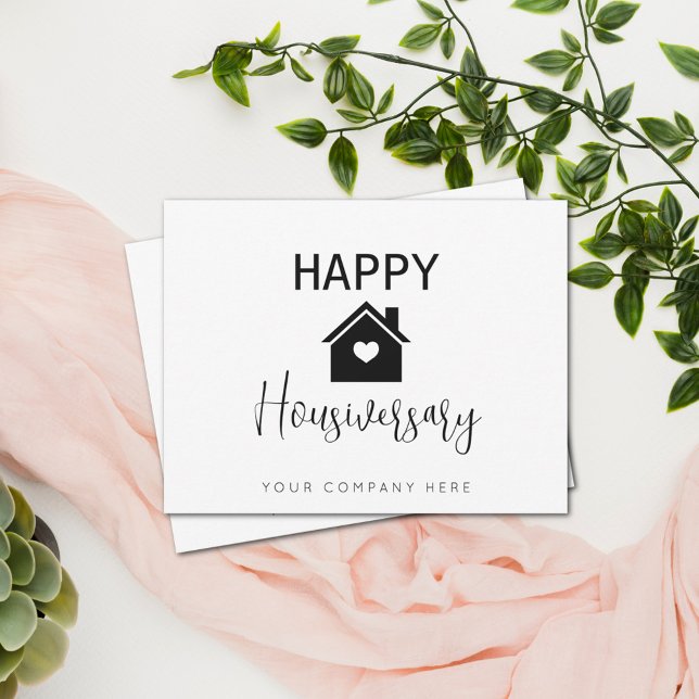 Personalized Happy Housiversary Real Estate  Card (Creator Uploaded)