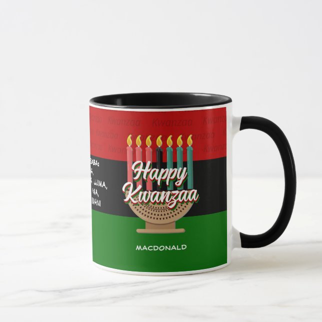 Personalized HAPPY KWANZAA Mug (Right)