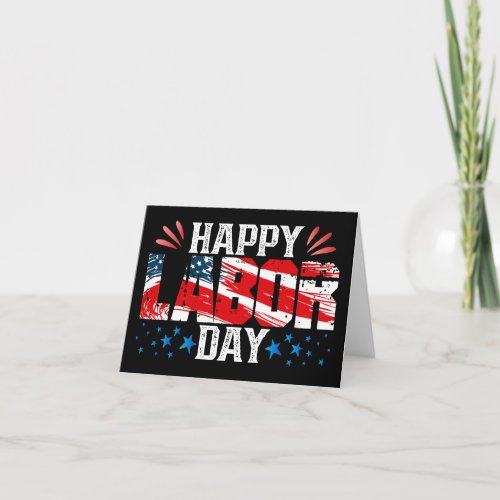 Personalized Happy Labor Day Card