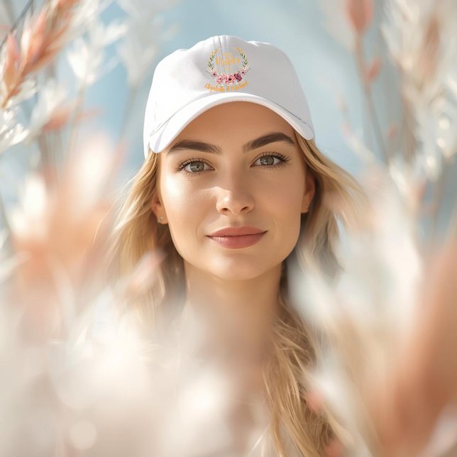 Personalized Happy Mother’s Day Floral Hat (Creator Uploaded)