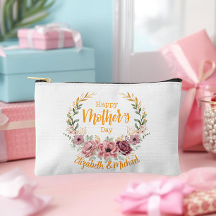 Personalized Happy Mother’s Day Floral Pouch