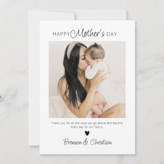 Personalized Happy Mother's Day Card with Photo