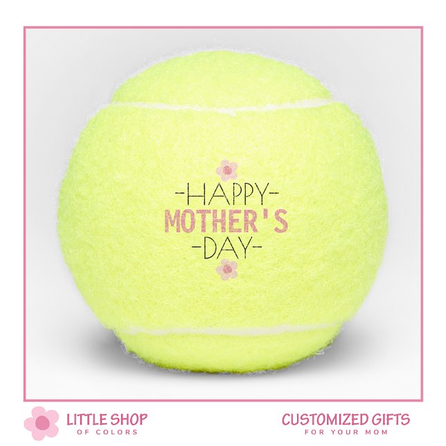 Personalized Happy Mothers Day Floral Tennis Balls (Creator Uploaded)