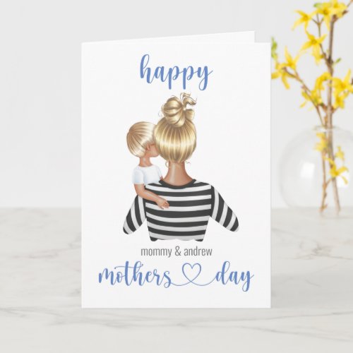 Personalized Happy Mothers Day From Child Card