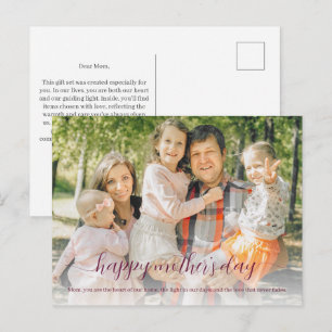 Personalized Happy Mother's Day Gift Set Message Holiday Postcard
