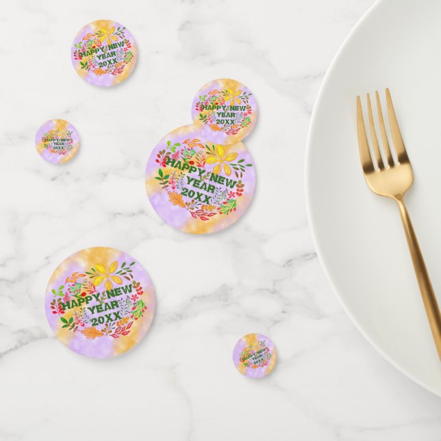PERSONALIZED HAPPY NEW YEAR 20XX CONFETTI (Group)