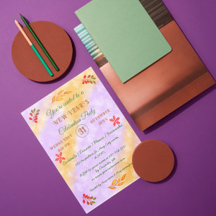 PERSONALIZED HAPPY NEW YEAR 20XX INVITATION
