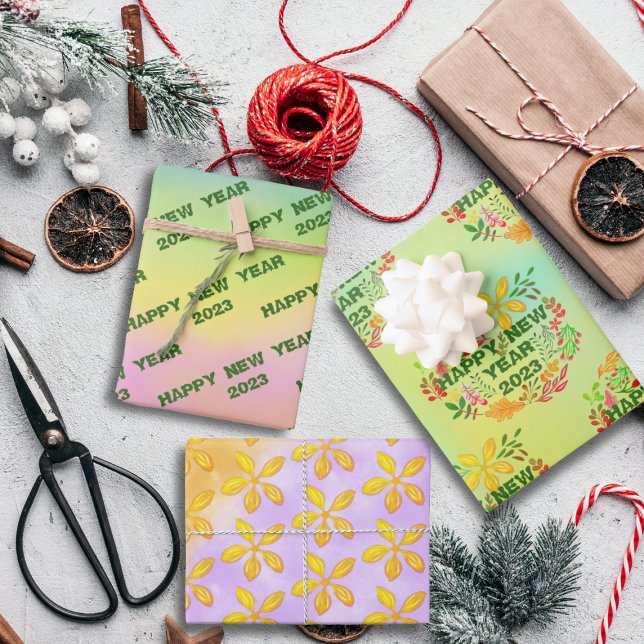 PERSONALIZED HAPPY NEW YEAR 20XX WRAPPING PAPER SHEETS (Creator Uploaded)