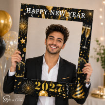 Personalized Happy New Year Selfie Frame Design