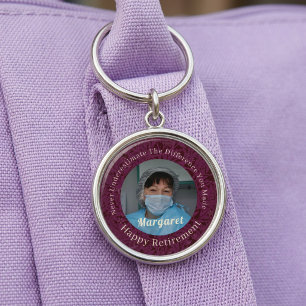 Personalized Happy Nurse Retirement Gifts Keychain