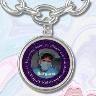 Personalized Happy Nurse Retirement Gifts Violet