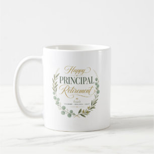 Personalized Happy Principal Retirement Gift Coffee Mug