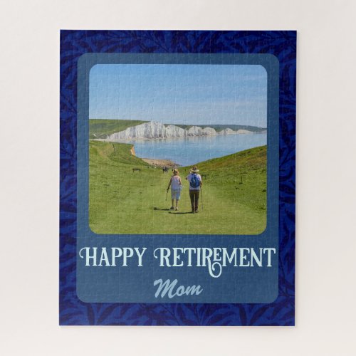 Personalized Happy Retirement Gifts for Mom Blue