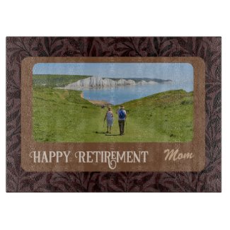 Personalized Happy Retirement Gifts for Mom Brown