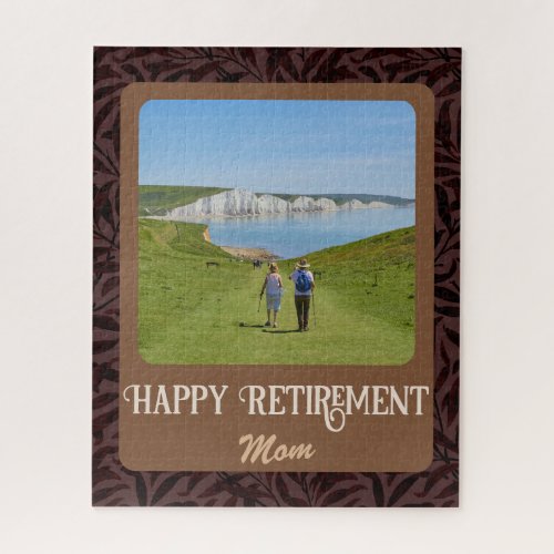 Personalized Happy Retirement Gifts for Mom Brown