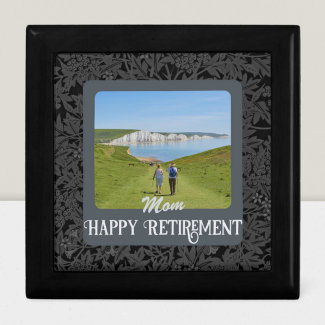 Personalized Happy Retirement Gifts for Mom Gray