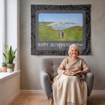 Personalized Happy Retirement Gifts for Mom Gray
