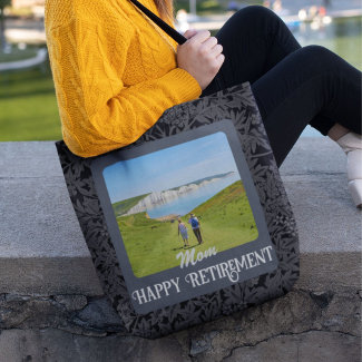 Personalized Happy Retirement Gifts for Mom Gray