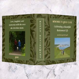 Personalized Happy Retirement Gifts for Mom Green
