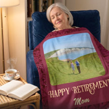 Personalized Happy Retirement Gifts for Mom Red