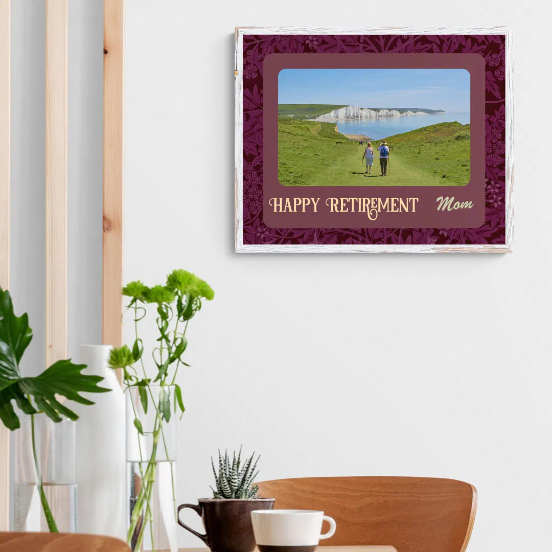 Personalized Happy Retirement Gifts for Mom Red Poster (Creator Uploaded)