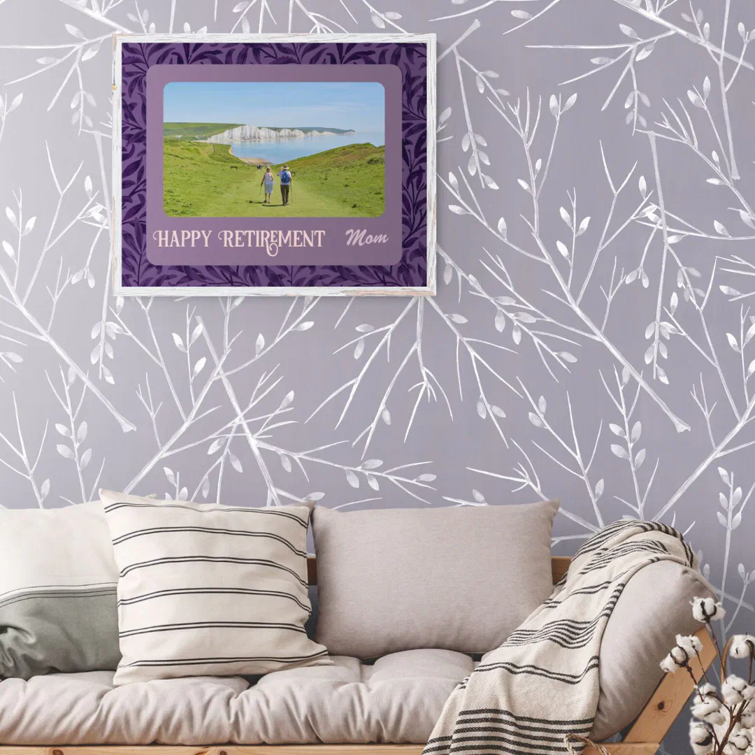 Personalized Happy Retirement Gifts for Mom Violet Poster (Creator Uploaded)