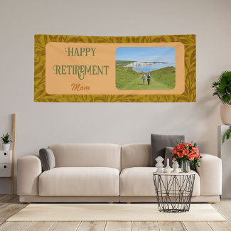 Personalized Happy Retirement Gifts for Mom Yellow