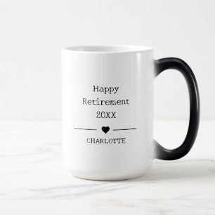 Personalized Happy Retirement Officially Retired Color Morph Mug