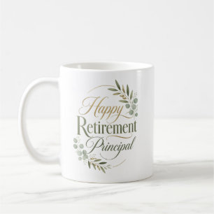 Personalized Happy Retirement Principal Gift Coffee Mug