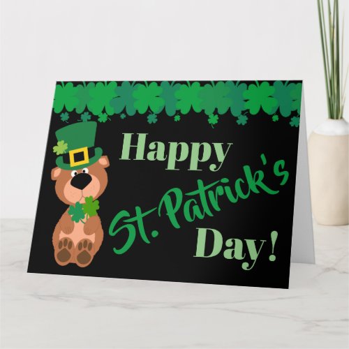 Personalized Happy St Patricks Day Editable Card
